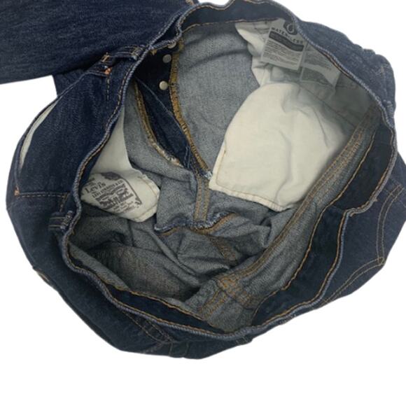 LEVI STRAUSS & CO 501 Men Button Front Dark Wash Jeans | 34x32 - Picture 5 of 7